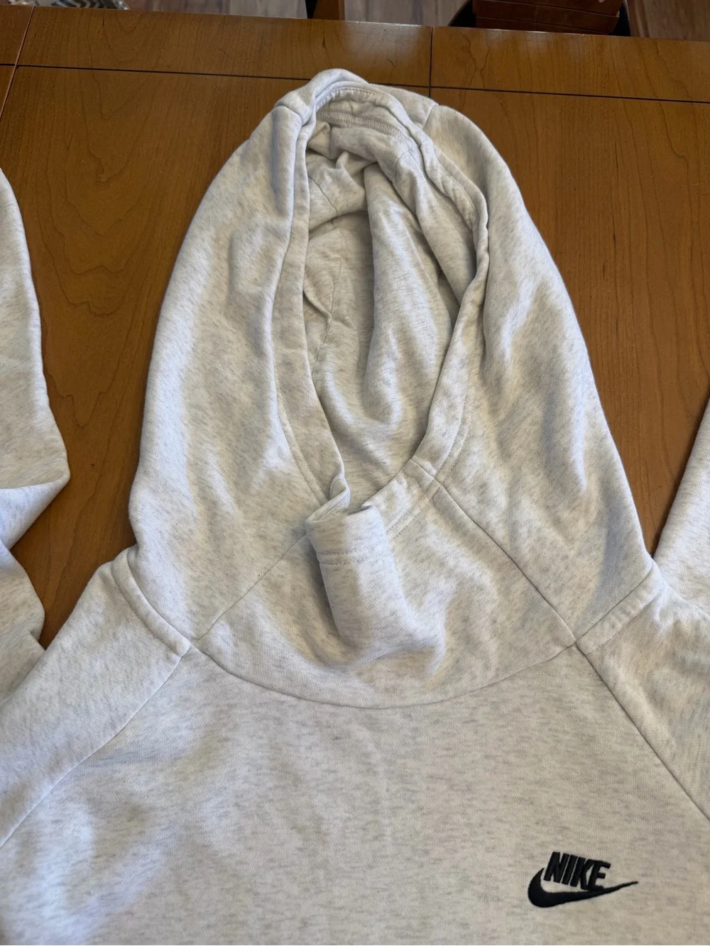 Nike Light Gray Pullover High-Neck Hoodie XL